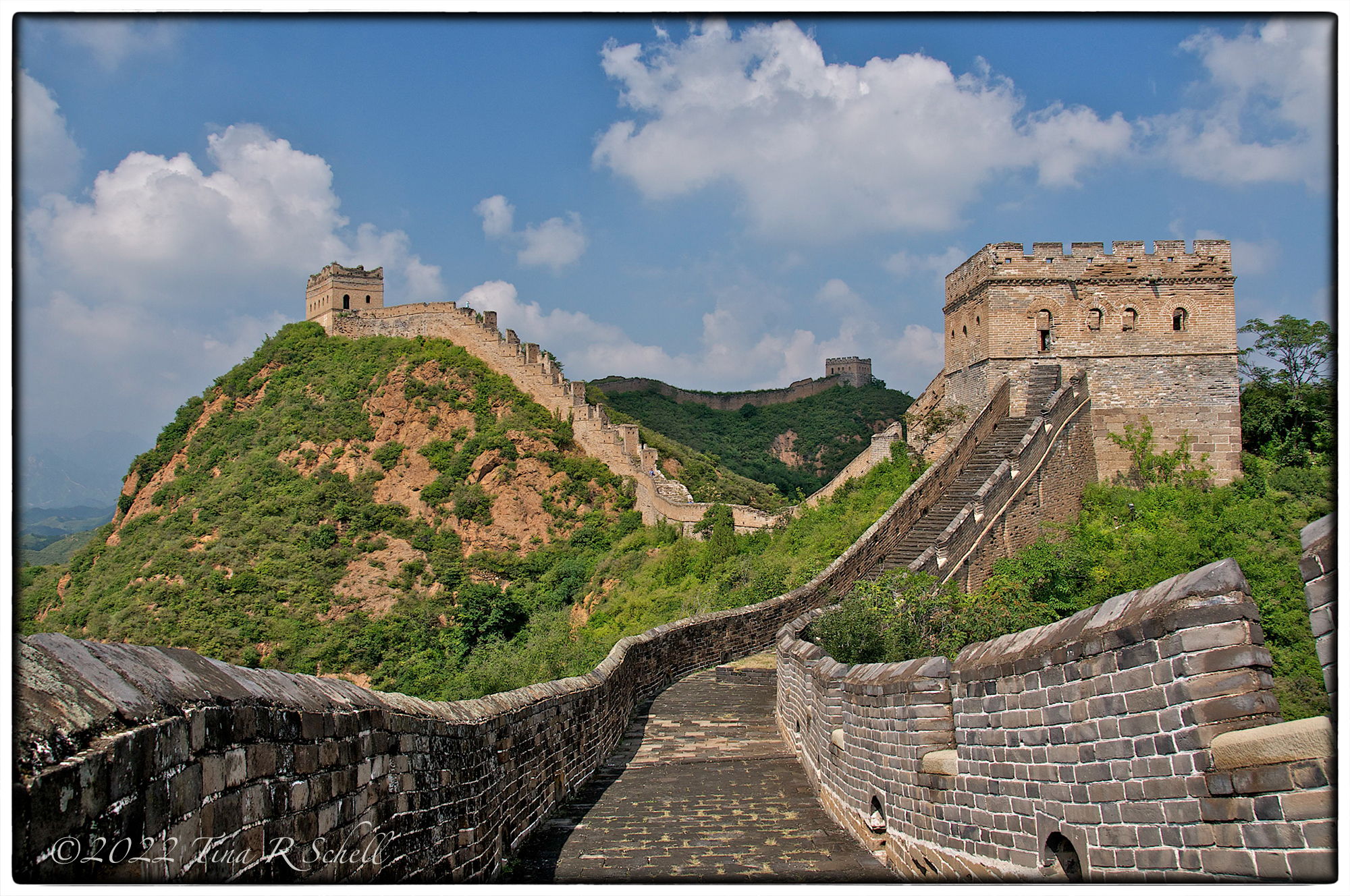 The Great Wall, China, leading lines, diagonal