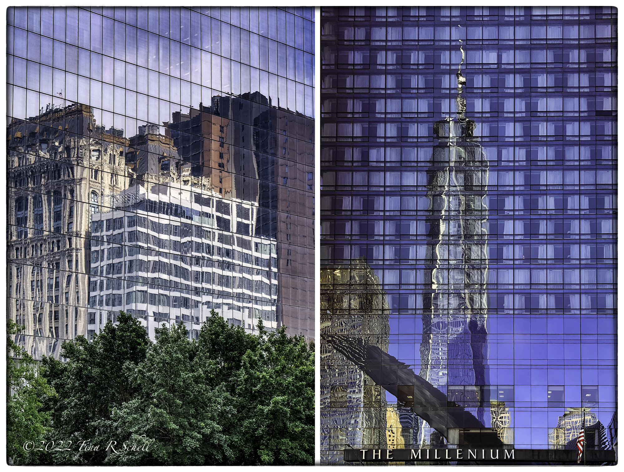high rise, reflection, NYC
